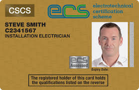 Provisional Installation Electrician Card